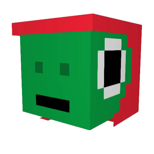NijaTheNinja Minecraft avatar head, 3D render