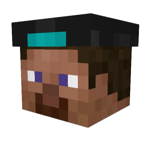 Nijuems_smoksa Minecraft avatar head, 3D render