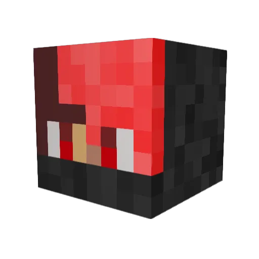Nik0002 Minecraft avatar head, 3D render