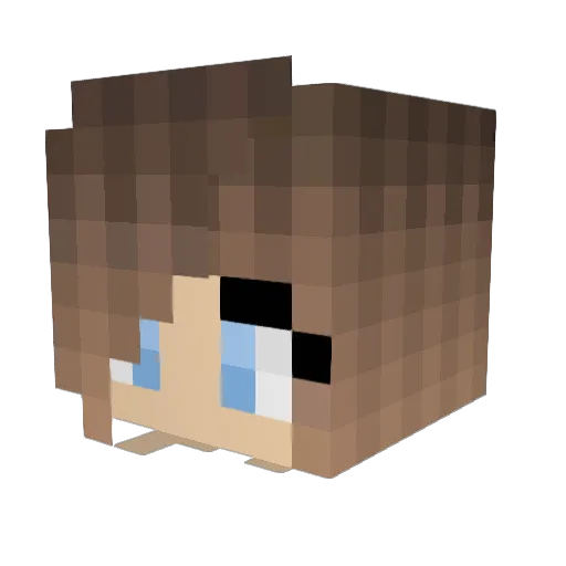 Nik0scha Minecraft avatar head, 3D render