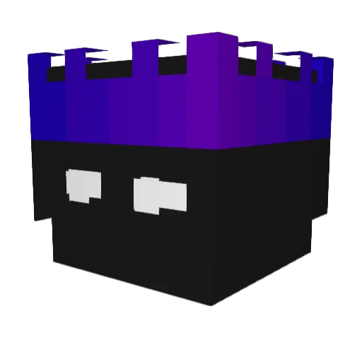 Nik209 Minecraft avatar head, 3D render