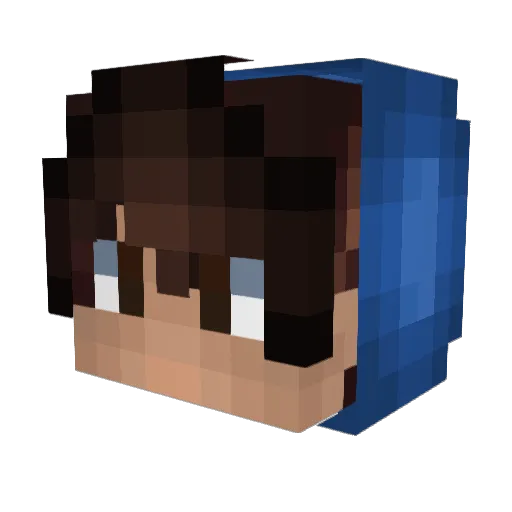 Nik2810 Minecraft avatar head, 3D render