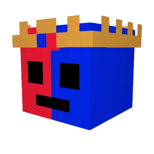 Nik641 Minecraft avatar head, 3D render