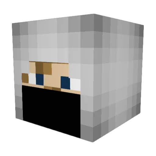 NikAsyraf454 Minecraft avatar head, 3D render