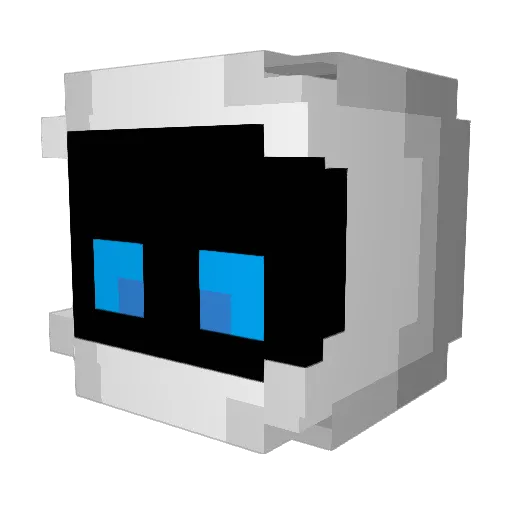 NikGames1 Minecraft avatar head, 3D render