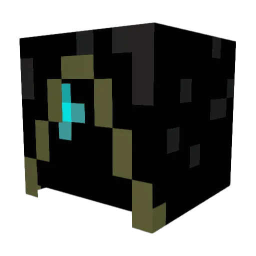 NikGold Minecraft avatar head, 3D render