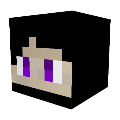 NikLin Minecraft avatar head, 3D render