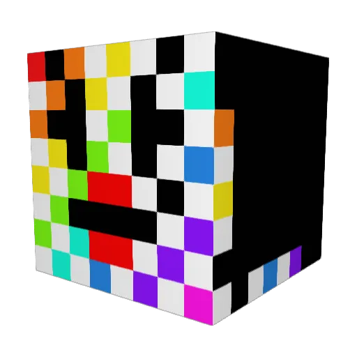 NikNoc8 Minecraft avatar head, 3D render