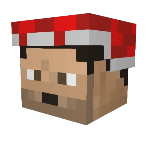 NikUralRussia Minecraft avatar head, 3D render