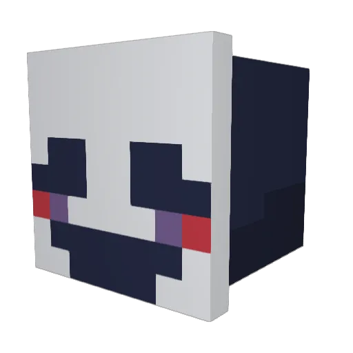 NikVicc Minecraft avatar head, 3D render