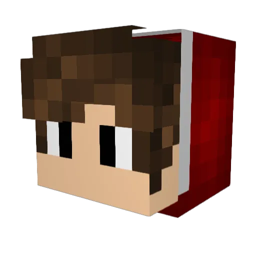 NikYTka Minecraft avatar head, 3D render