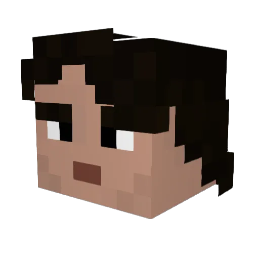 NikZed133 Minecraft avatar head, 3D render