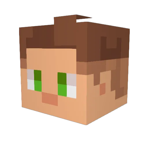Nik_Covalt Minecraft avatar head, 3D render