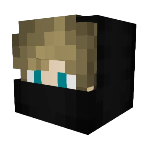 Nik_Hat Minecraft avatar head, 3D render