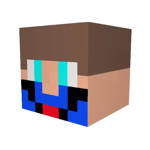 Nik_Jacks_7 Minecraft avatar head, 3D render