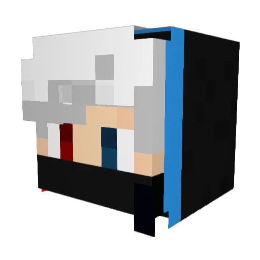Nik_Mrt Minecraft avatar head, 3D render