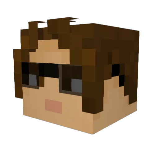 Nik_Vol Minecraft avatar head, 3D render
