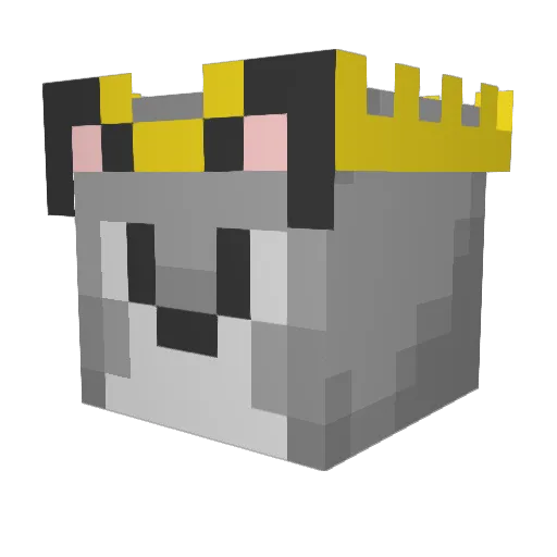 Nik_the_Dik Minecraft avatar head, 3D render