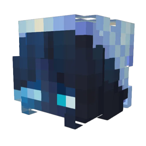 Nika197 Minecraft avatar head, 3D render