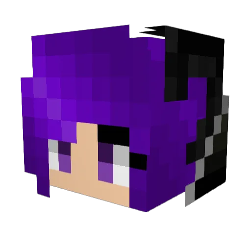 NikaNyu Minecraft avatar head, 3D render