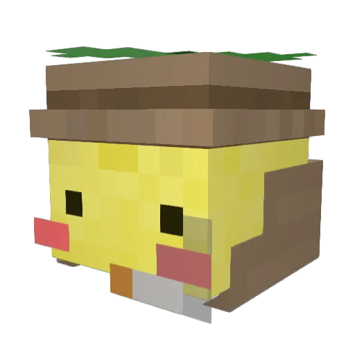 Nika_Bobika Minecraft avatar head, 3D render