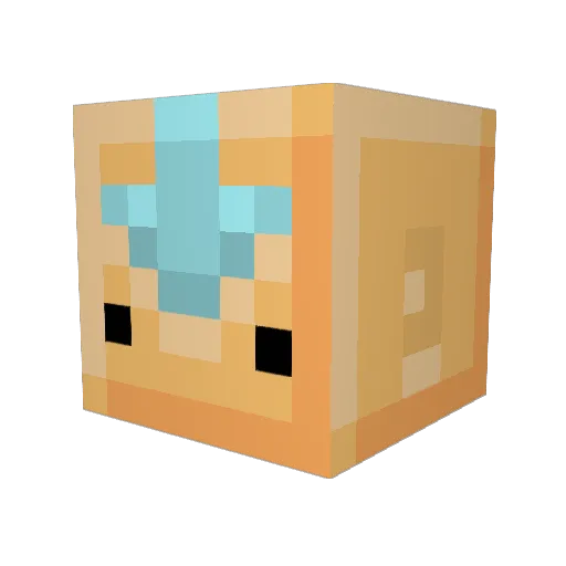 Nika_is_4 Minecraft avatar head, 3D render