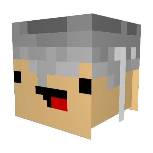 Nikalicious24 Minecraft avatar head, 3D render