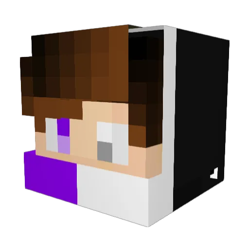 Nikarlin Minecraft avatar head, 3D render