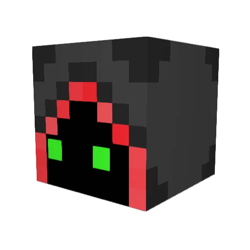 Nikatu_ Minecraft avatar head, 3D render