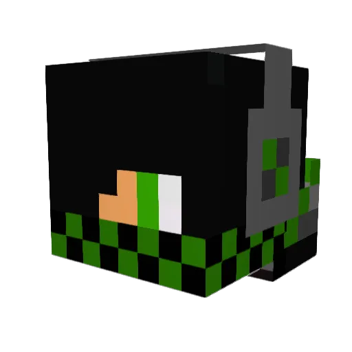 Nike28T Minecraft avatar head, 3D render