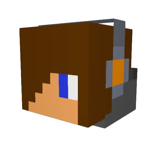NikeGamer14 Minecraft avatar head, 3D render