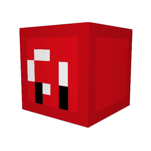 Niketys Minecraft avatar head, 3D render
