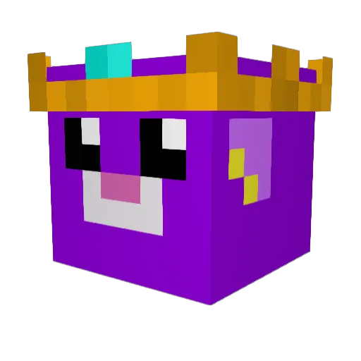 Nikevenom Minecraft avatar head, 3D render