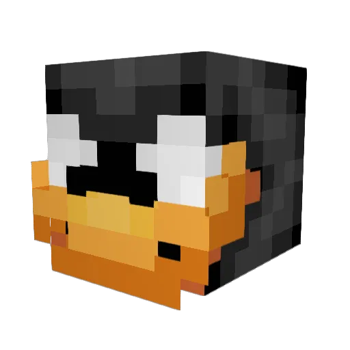 Nikfot Minecraft avatar head, 3D render