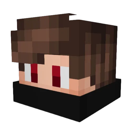 NikhilOPYT Minecraft avatar head, 3D render