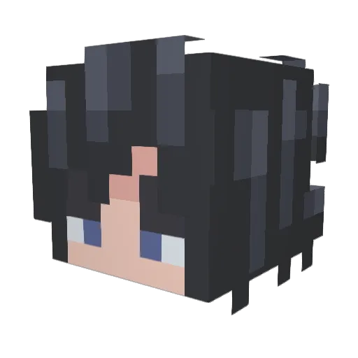 Nikhonie Minecraft avatar head, 3D render