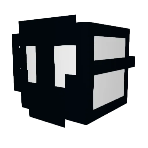 Niki009_ Minecraft avatar head, 3D render