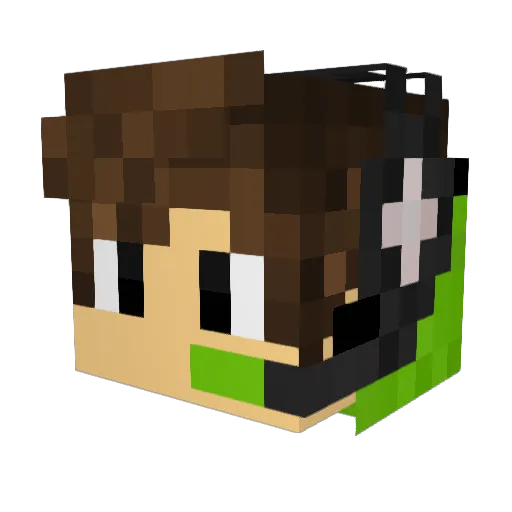 NikiBUL2s2 Minecraft avatar head, 3D render