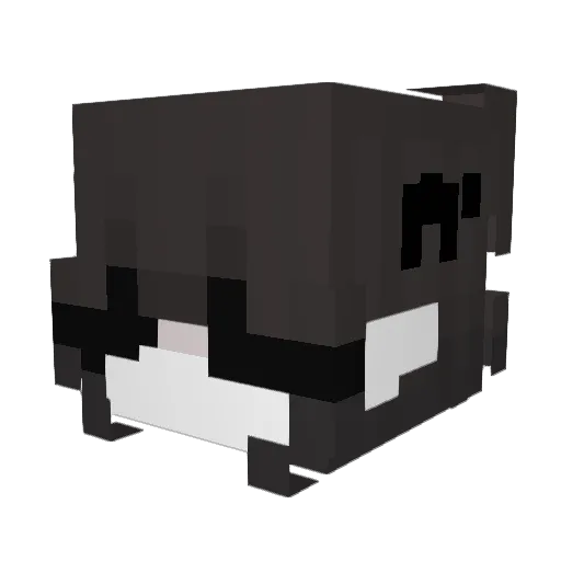 NikiPuks Minecraft avatar head, 3D render
