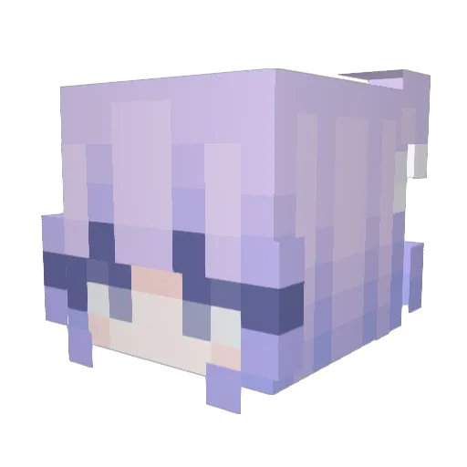 NikiShadow Minecraft avatar head, 3D render