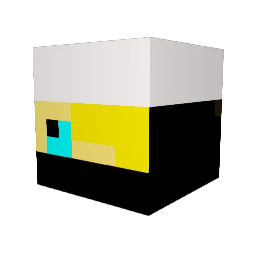Niki_Net Minecraft avatar head, 3D render