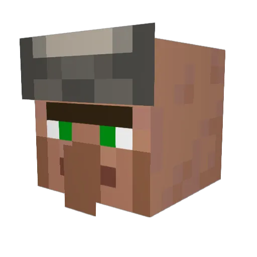 Nikiblocks68 Minecraft avatar head, 3D render