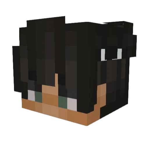 Nikifores Minecraft avatar head, 3D render
