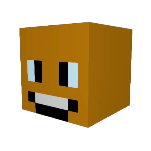 Nikinik16 Minecraft avatar head, 3D render