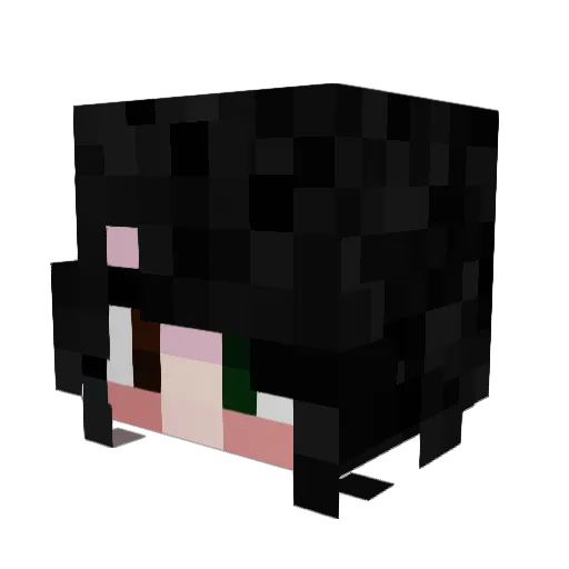 NikishaDarth Minecraft avatar head, 3D render
