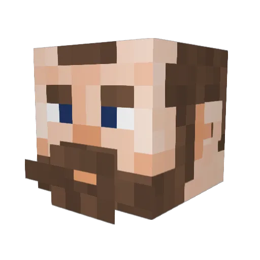 Nikita1228 Minecraft avatar head, 3D render