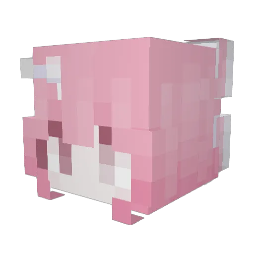 Nikita Minecraft avatar head, 3D render