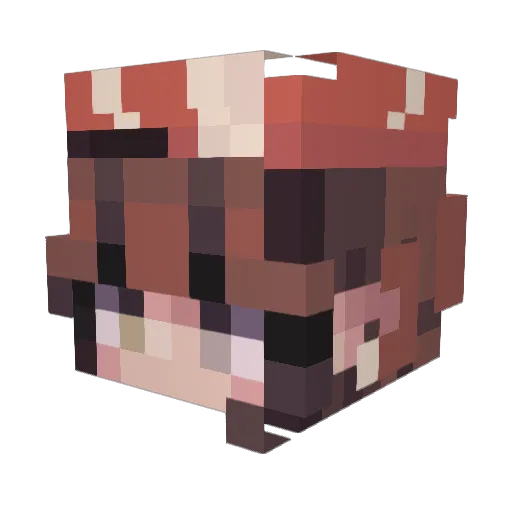 NikitaH03 Minecraft avatar head, 3D render