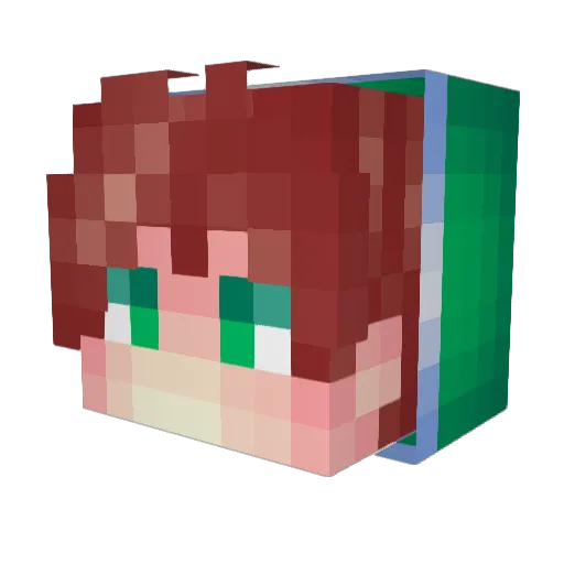 NikitaShorcl Minecraft avatar head, 3D render