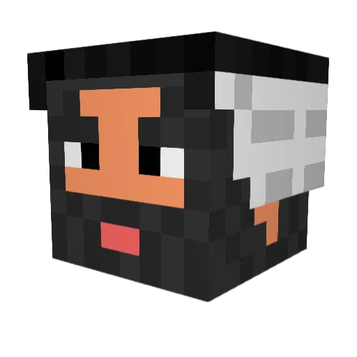 NikitaZd207 Minecraft avatar head, 3D render